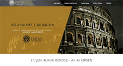 Desktop Screenshot of erisenhukuk.com